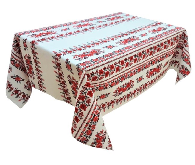 Fata de masa-trandafir rosu Fata de masa-trandafir rosu